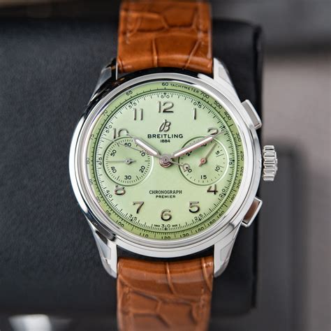 breitling b09 pistachio|breitling premier pistachio green.